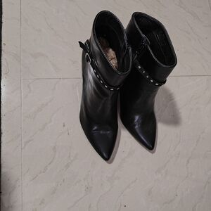 Rouge Black Studded Ankle Booties